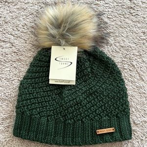 Womens Green Beanie